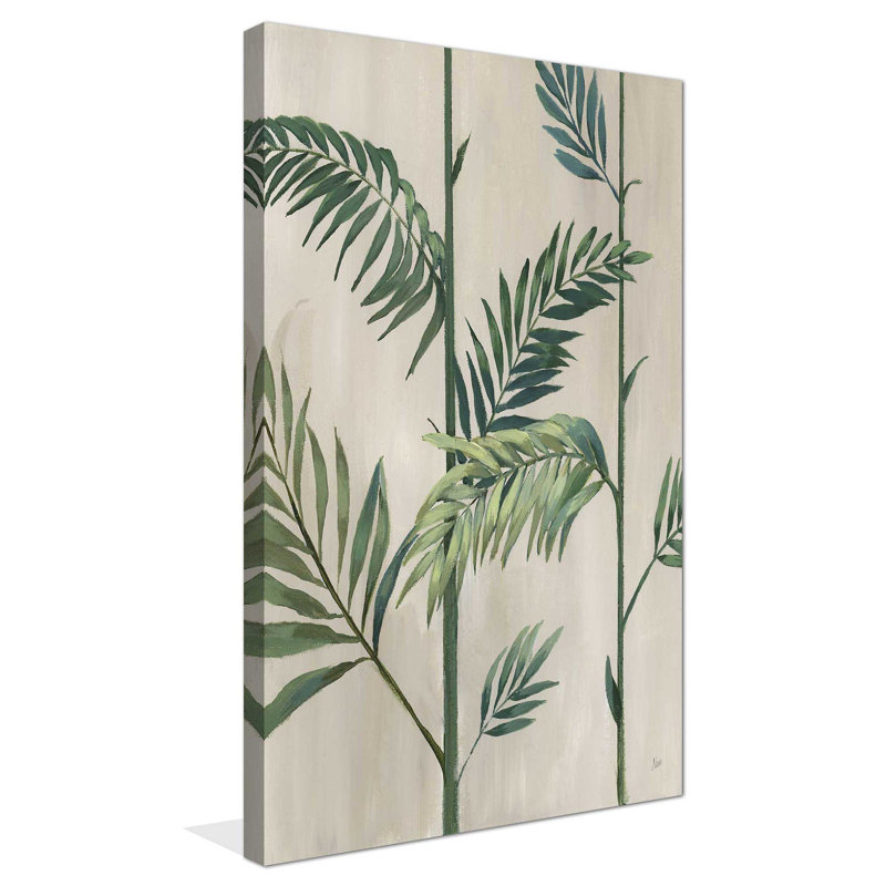 Modern Fronds II - peinture, L 36 po x H 60 po, Toile tendue