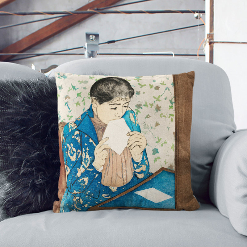 The Letter Square Throw Cushion, 55cm H x 55cm W x 20cm D