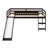 Loft Bed with Slide, Multifunctional Design, Twin-737673478