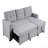 Upholstered Pull Out Sectional Sofa With Chaise-286731085