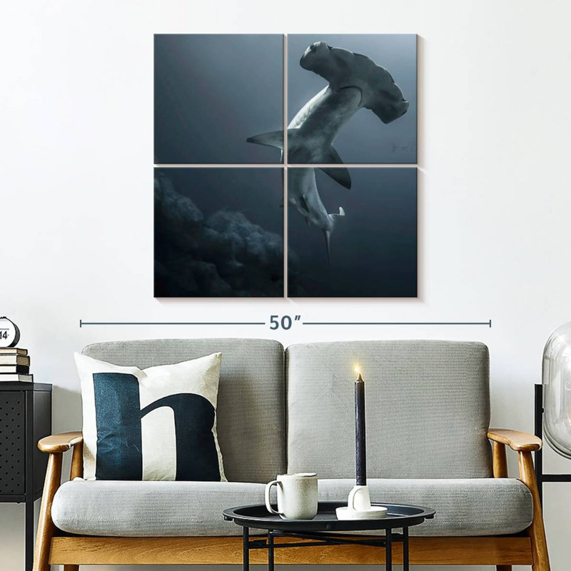 Brampt Might Hammerhead Shark, 32'' H x 32'' W