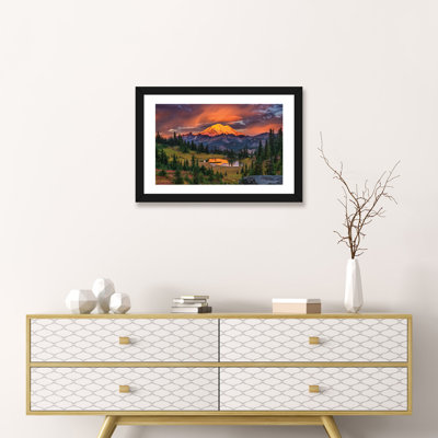 États-Unis, État de Washington, parc national du Mont Rainier au lever du soleil. par Jaynes Gallery - reproduction de photo