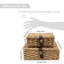 Lot de 2 boîtes de rangement tressées à la main avec couvercle