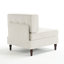 Fauteuil capitonné en velours côtelé-1283549085
