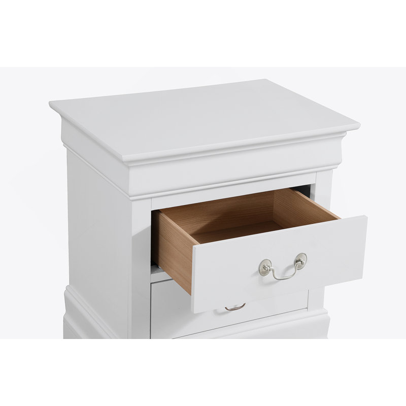 Table de chevet Glory Furniture Louisphillipe G02190-N, blanc
