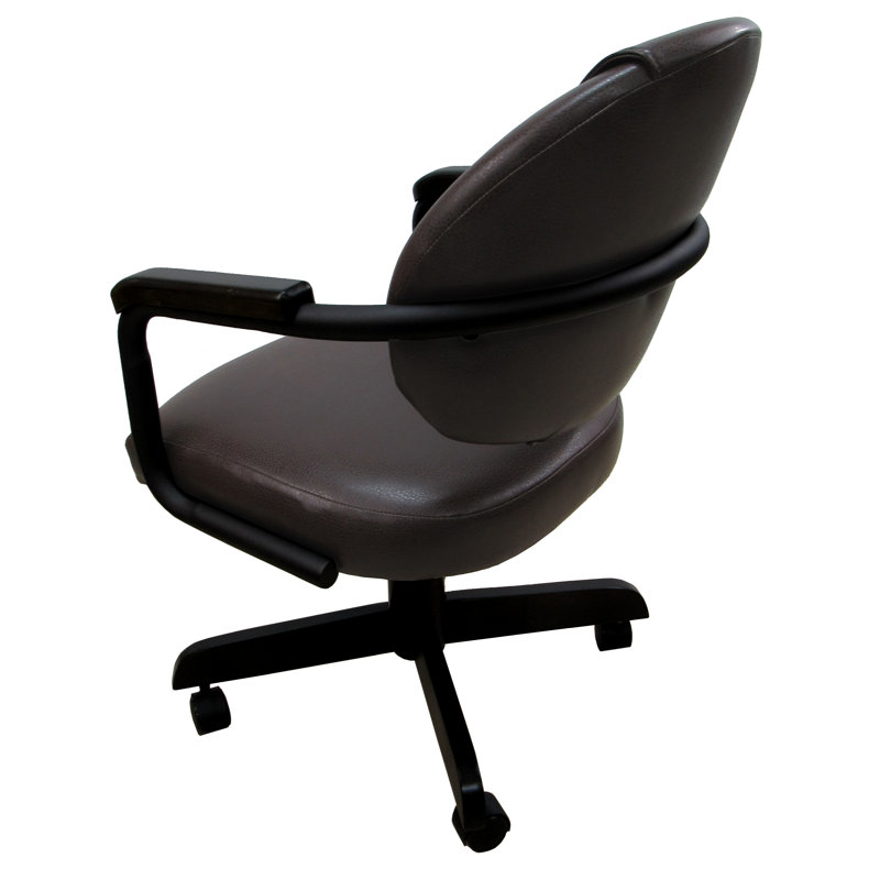 Chaise de travail en vinyle Plaza Athene, Noir