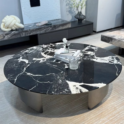 Table basse légère et luxueuse en pierre naturelle