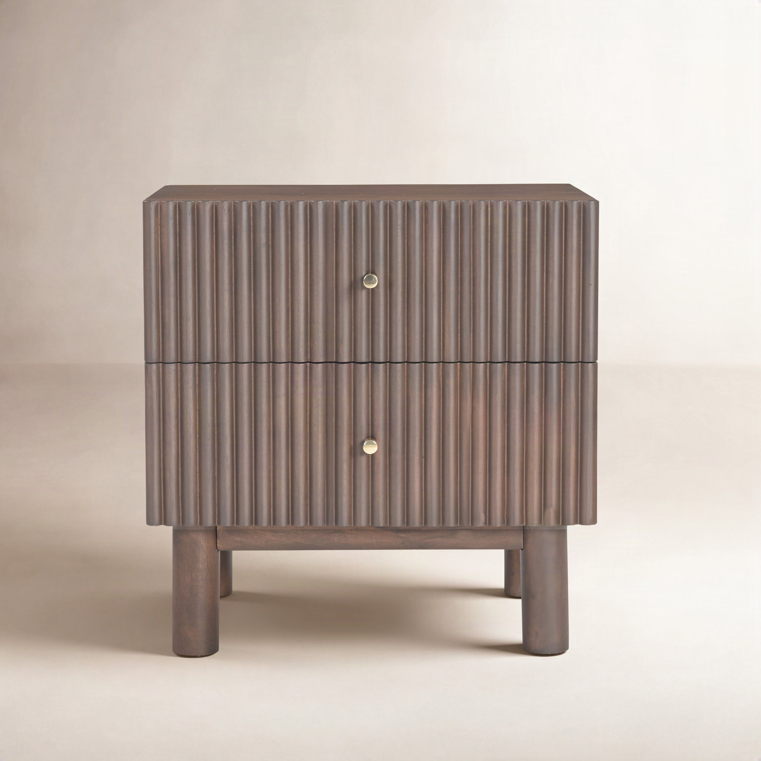 Mini Mango Nightstand, Walnut