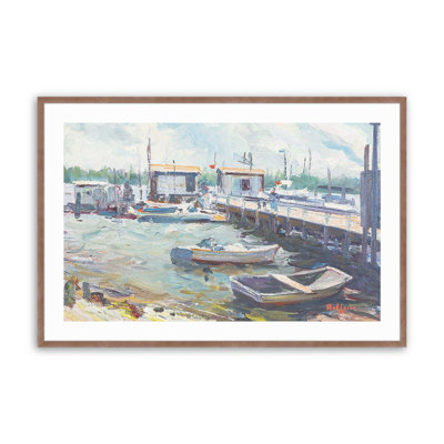 "Naples" Waterside Hideaway, reproduction d'art encadrée sur papier par Richard A. Rodgers