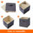 12 Packs Storage Cubes,Cube Storage Bins,Foldable Decorative Fabric Storage Baskets For Organizing Home Organizers With Handles For Shelves, Closet, Grey-1350906418
