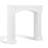 Modern Fireplace Mantel Surround, White Freestanding Surround Mantel For Electric Fireplaces, Waterproof & Anti-Tipping, Premium Mdf Wooden Mantel With Leg For Living Room