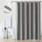 Linen Textured Shower Curtain and Hooks Set-1782405551