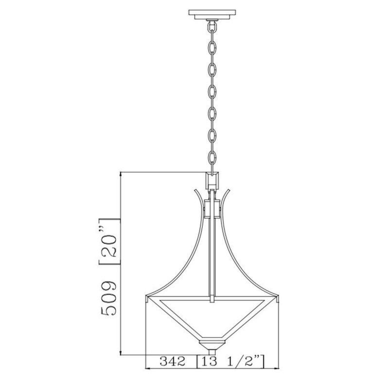 Luminaire suspendu bol simple 2 lumières Bendigo