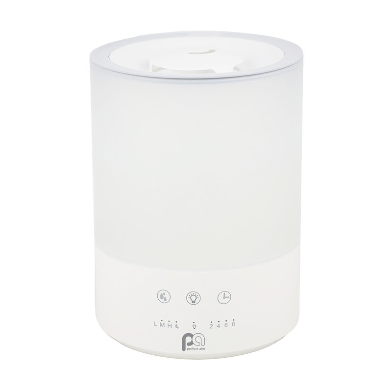 Perfect Aire 1.05 Gallon White Ultrasonic Cool Mist Humidifier