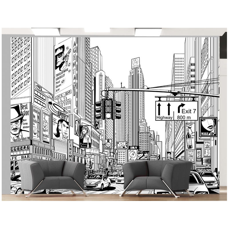 Streets of New York 2.7m x 350cm Wallpaper, 400 cm x 309 cm