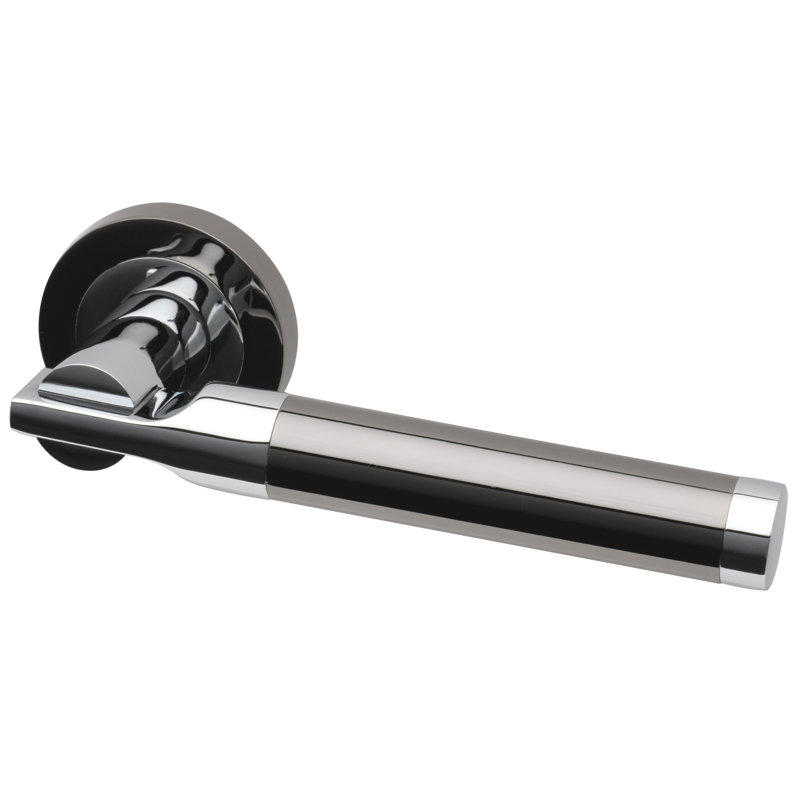 Vega Black Chrome Internal Door Handle Privacy Pack