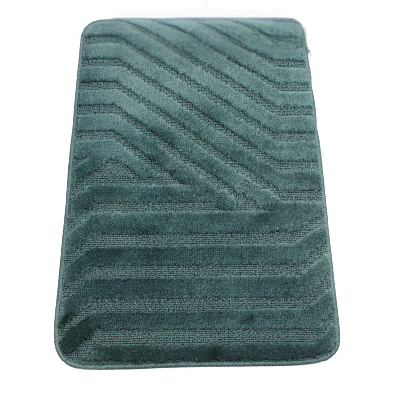 Polypropylene Plastic Bath Mat, Dark Green