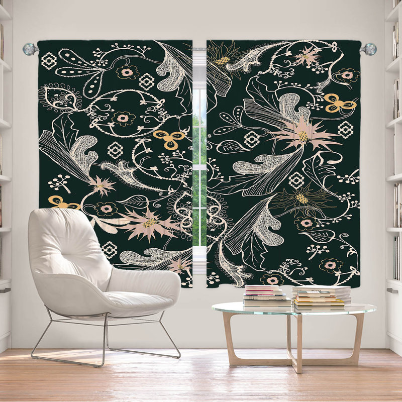 Room Darkening Curtain, 40" W x 61" L