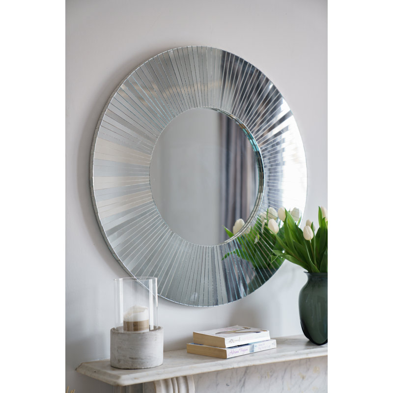 Chriopher Flat Wall Mirror, Mirrored, 80cm H