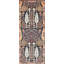 Tapis de couloir indien fait à la main 3 x 8 po