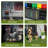 Comhoma Shed Outdoor Storage Shed Metal, Lockable Doors Tool Sheds With Sloping Roof, Steel Garden Shed With Air Vent For Backyard, Patio, Lawn, Poolside(Grey,8'X6')-124890433-124890432