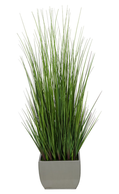 Jardinière en similicuir 44 po, Argent argent