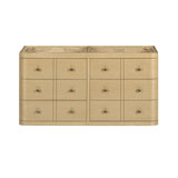 Serena 48 in. Double Sink Bathroom Vanity in White Oak