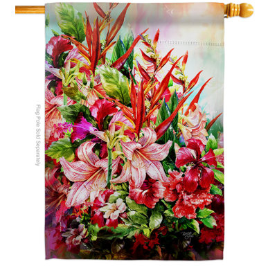 Double Sided 40'' H x 28'' W Polyester House Flag