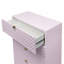Commode rose à finition ultrabrillante