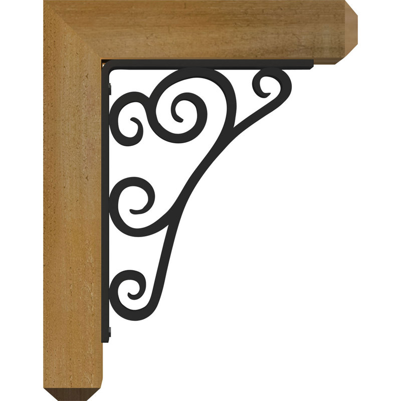 Support triple Ironcrest de 2 po d'épaisseur Tristan, H 19 po x P 16 po, Cèdre rouge de l'Ouest l 4 po x T 2 po (sciage br