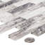 1 po Giovan x 4 po Carreau de mosaïque en verre et mur de brique-65123715