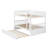 Triple-Sleep Bunk Bed With Integrated Trundle, Ladder, And Protective Rails-147976146