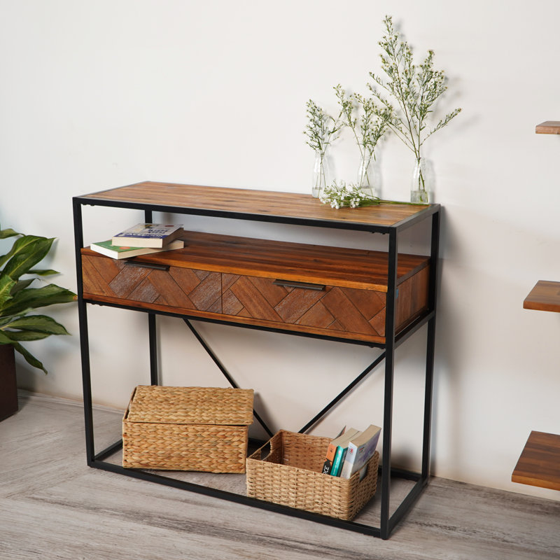 Console en bois massif Gunnersbury 41,3 po