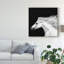 «Black and White Horses V», reproduction de photo sur toile tendue-168764360