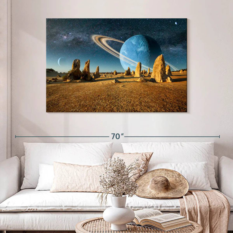 Oberle Barren Alien Planet, 32" H x 48" W