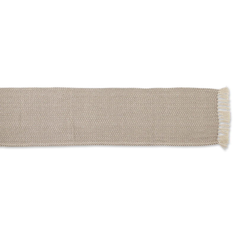 Desta Solid Table Runner,  108'' x 15'', Dark Brown