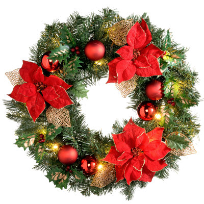 Lighted 60cm Wreath