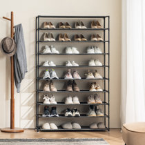 Large Shoe Rack Organizer Tall Metal Shoe Rack for Entryway Holds 62-66  Pairs 8