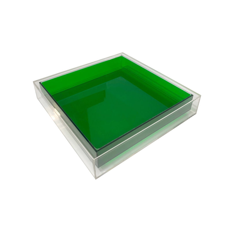 Fedelina Plastic / Acrylic Tray, Emerald