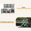 Garbage Bin Shed Stores 3 Trash Cans with Pneumatic Support Rod, with Lockable Doors & Waterproof Lid Chain
