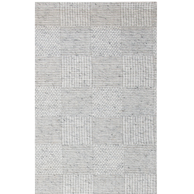 Tapis géométrique en laine et coton tissé à plat Marbella, Rectangle 6 pi x 9 pi