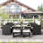 Ioachim 8-Person Outdoor Seating Group with Cushions-1647919376