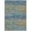 3' X 5' Denim Blue Striped Washable Indoor Outdoor Area Rug