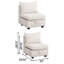 Canapé modulaire convertible avec rangement
