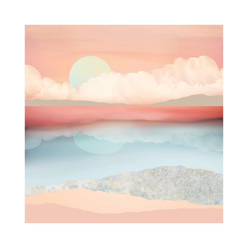 Plage menthe moon, 12 po x 12 po x 0,75 po