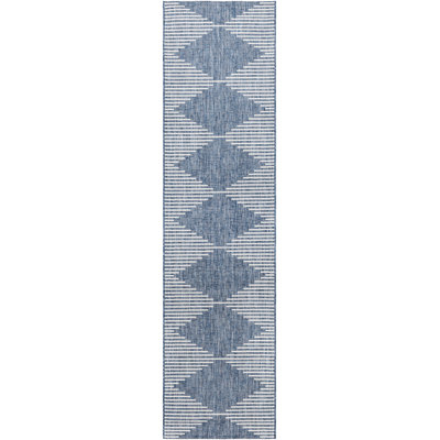 Tapis intérieur / extérieur bleu Irielle