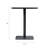 Haley Square Steel Table 24" Black-2064349900