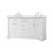60'' Double Bathroom Vanity with Marble Top-1233595872