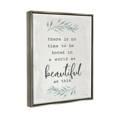 «Inspirational Beautiful World Botanical Typewriter» par Mollie B. - Art textuel