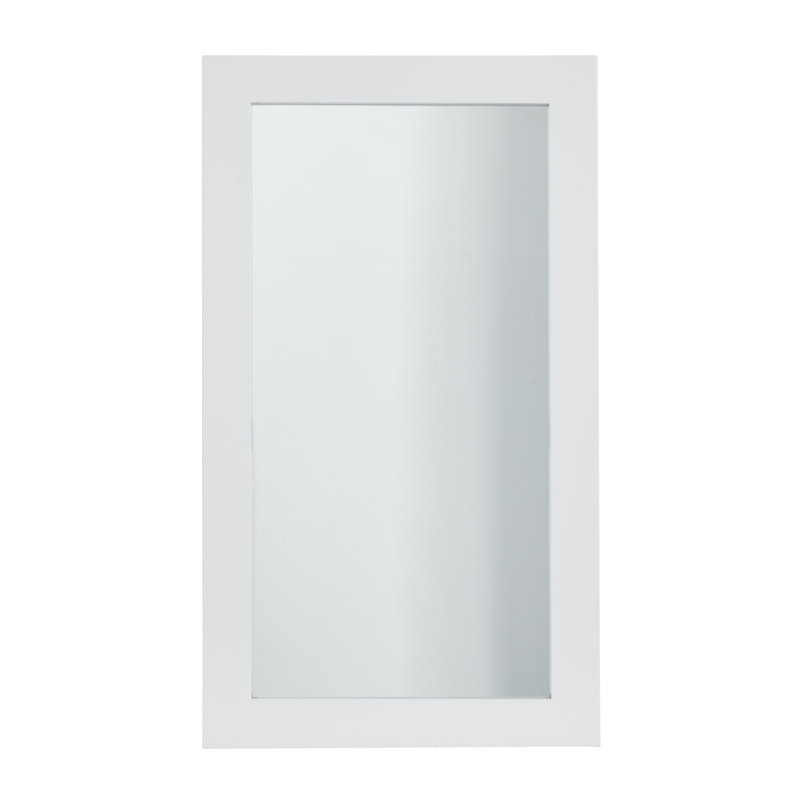 Miroir mural, 42 po x 24 po, Blanc